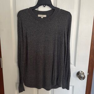 Grey tunic style crew neck style sweater -from loft - size small